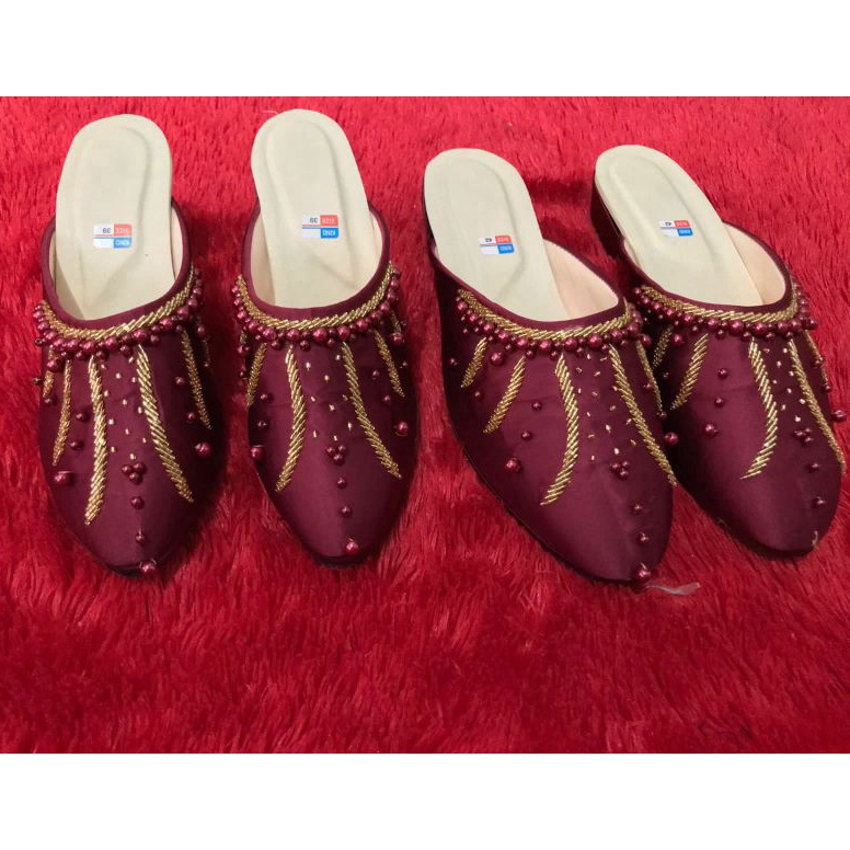 KODE M55D selop pengantin Payet pria dan wanita merah maroon