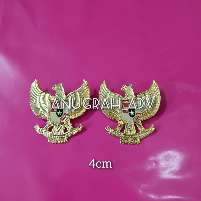 

pin garuda 4cm kuningan lapis resin - peniti