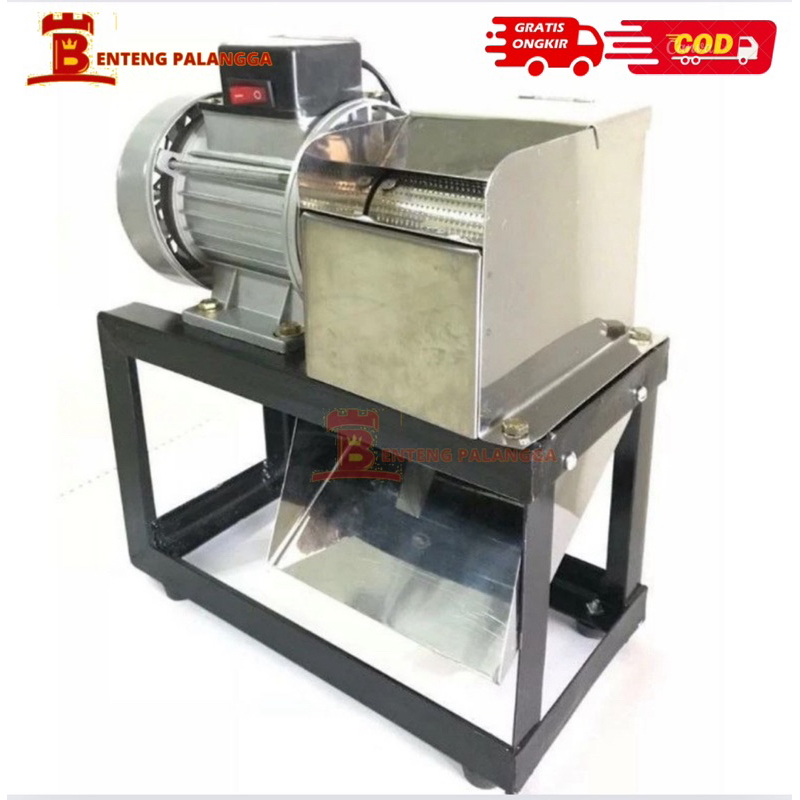 Mesin Parut/ Parutan Kelapa Listrik Jumbo Siku Corong Kaki 4 Stainless Steel