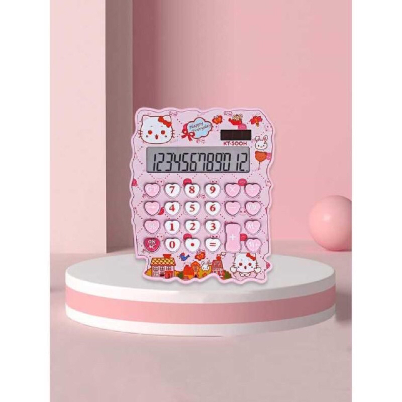 

KALKULATOR MINI KARTUN HELLO KITTY Battery ALAT TULIS KADO CEWE