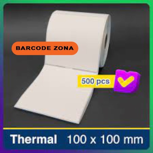 

Label Sticker Thermal 100 x 100 mm isi 500 pcs - ZD888, GC420t