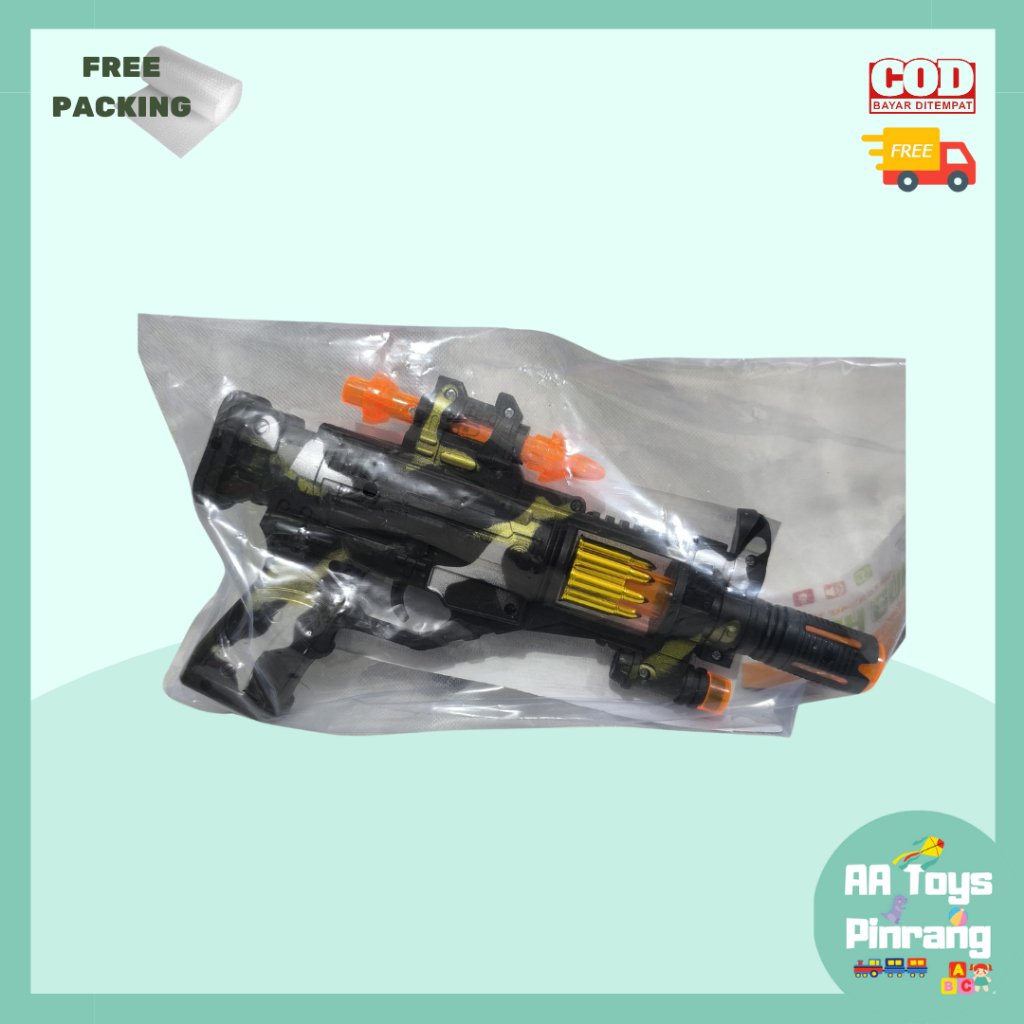 MAINAN PISTOL PISTOLAN GUN AK47 LORENG