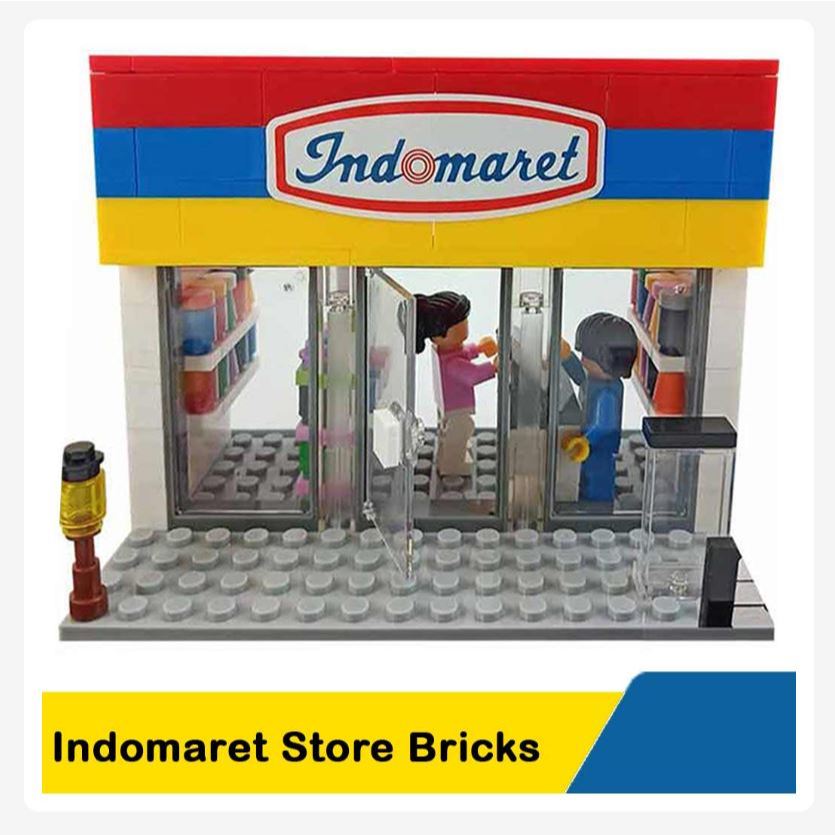 Wiki Indomaret Store Bricks / Wiki Bricks Toy Collection Mainan Toko Indomaret