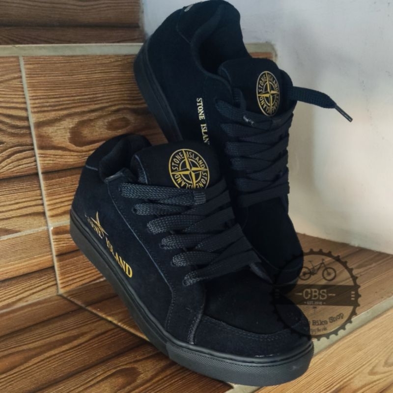 Sneakers Kulit Asli Model gemuk Custom Logo/Nama Sendiri  Not DC Vans