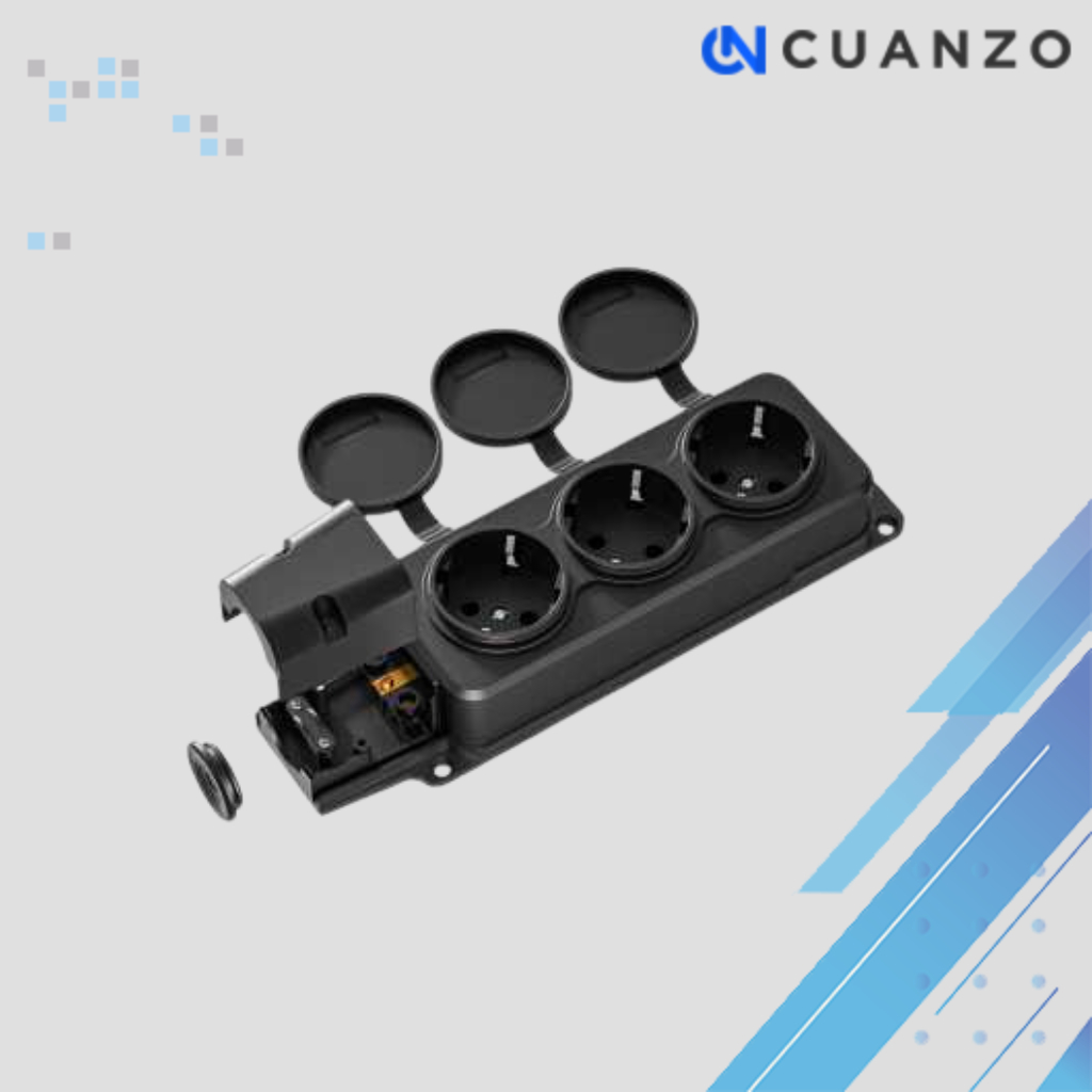 Stop Kontak Outdoor Terminal Anti Air IP54 16A 250V EU/Colokan Stop Kontak Listrik  Soket Dengan Pen