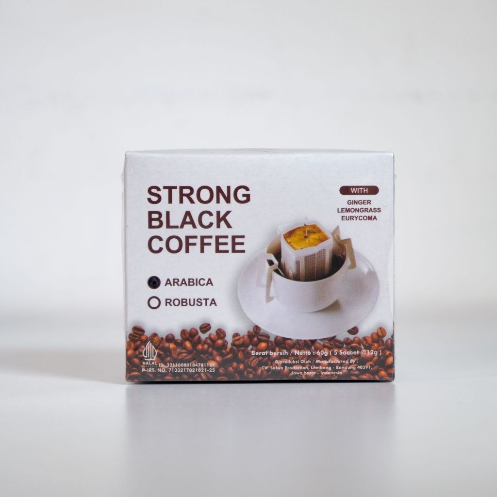 

Strong Black Coffee Arabica Robusta Kopi Hitam Dengan Rempah Herbal