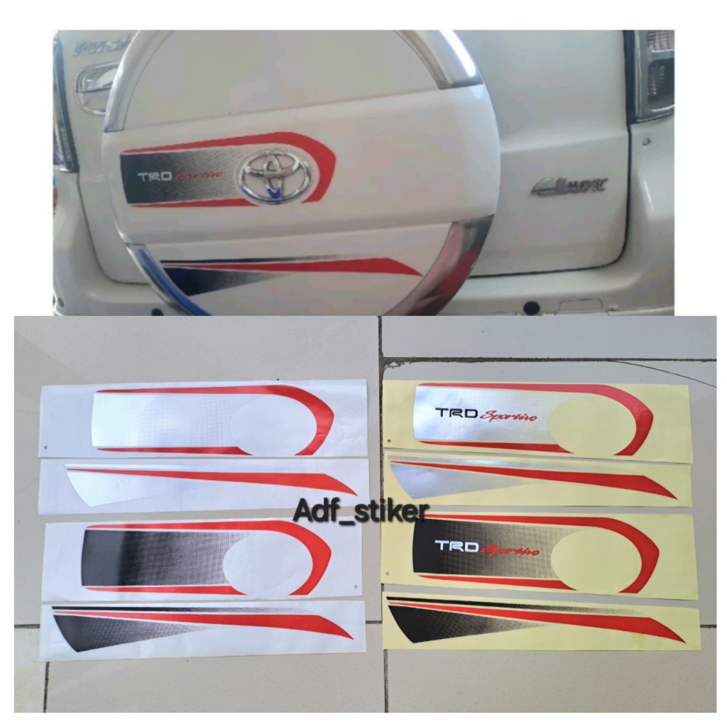 Stiker ban serep Rush Terios/ cover ban serep rush /stiker tutp ban serep rush