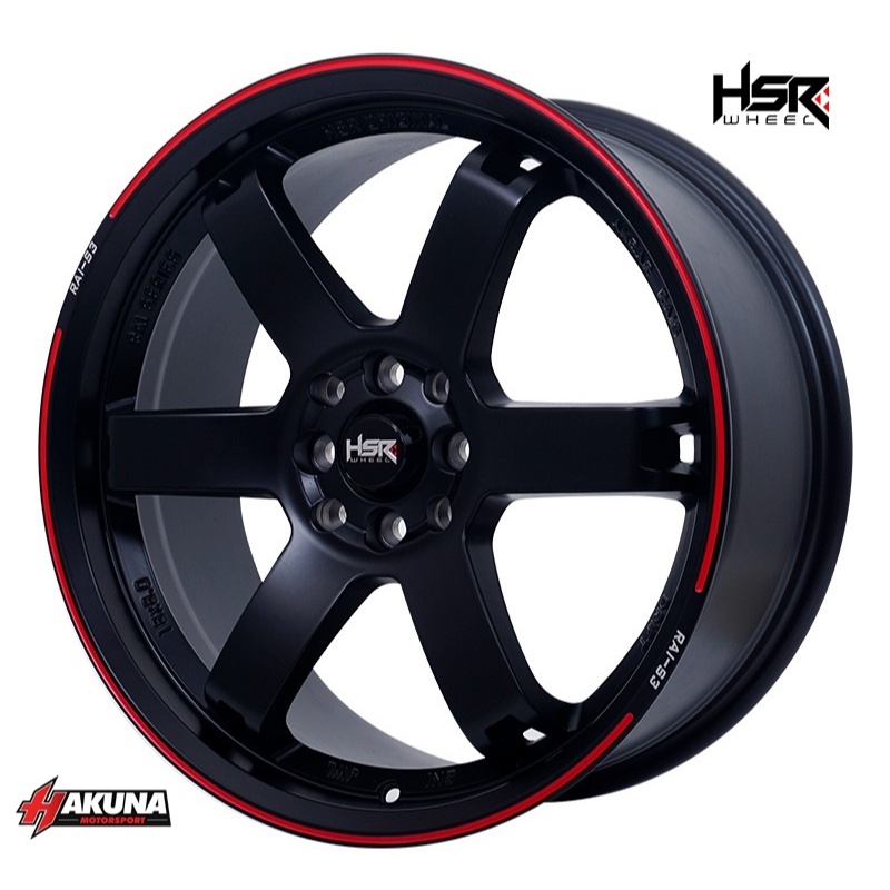 Velg Mobil Model TE37 HSR RAI-S3 R18 Lebar 8 Pcd4X100-114,3 Buat Avanza,Evalia,Rocky,Raize