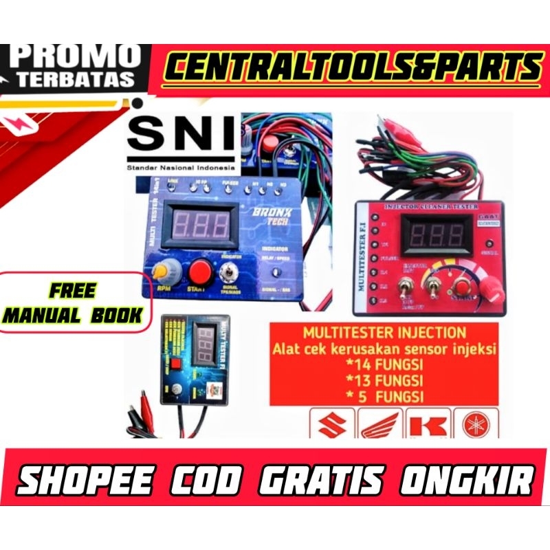 [POMO TERBATAS] Multitester digital fi alat cek kerusakan sensor injeksi alat riset motor injeksi te
