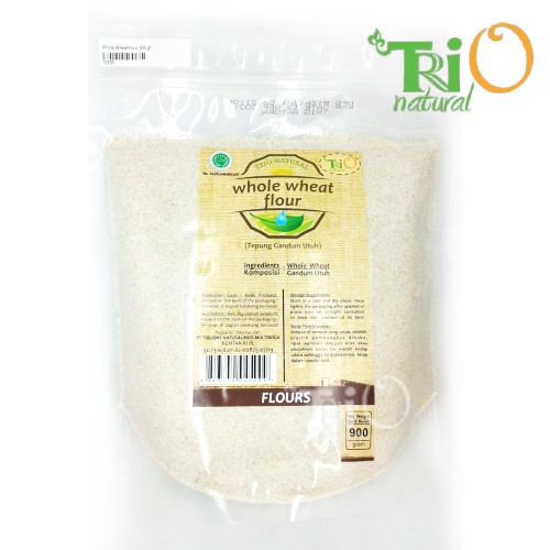 

TRIO NATURAL Tepung Gandum Utuh / Whole Wheat Flour 900 gram
