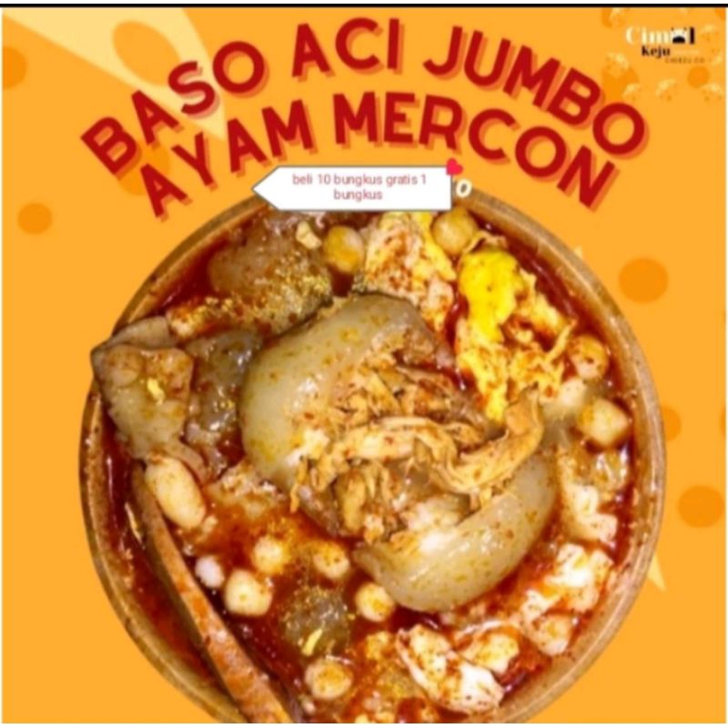 Baso Aci Ayam Suwir Pedas/BOCi JUMBO / Isian Ayam suwir
