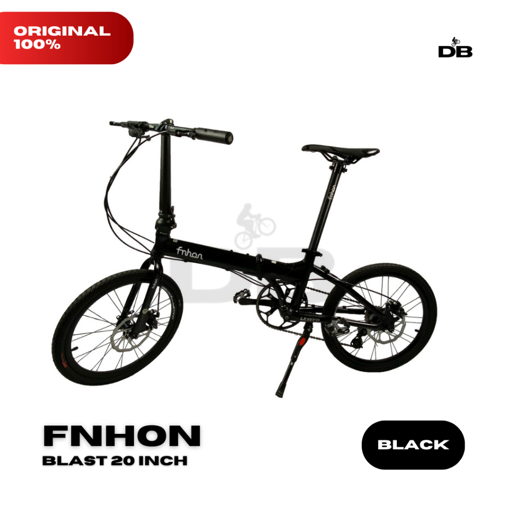 Deleobike Sepeda Lipat FNHON Blast Discbrake 20 Inch Black