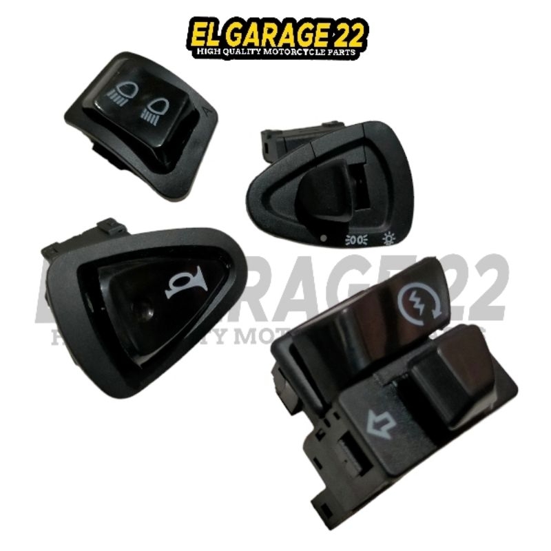 5 PCS Tombol set honda vario 110 techno cbs / Revo 110 absolute/Scoopy karbu kyt saklar dim stater k