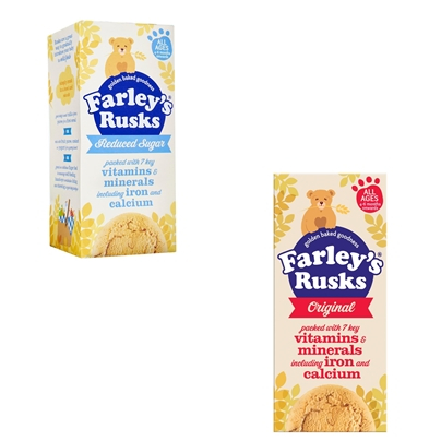 Heinz Farley's Rusks Biscuits Baby Food Snack 150g (Reduced Sugar, Original)