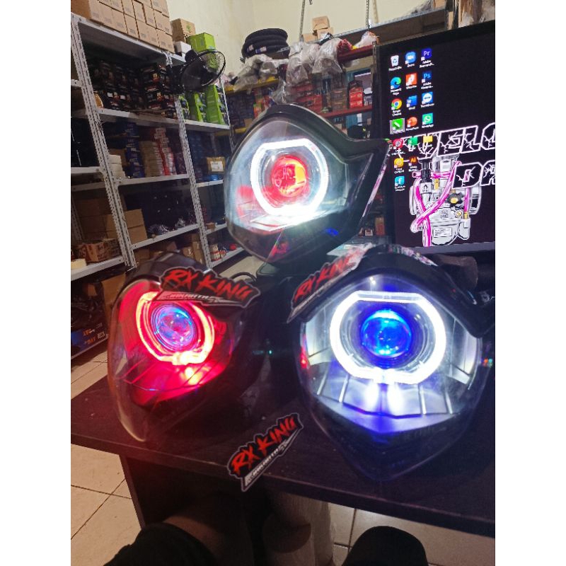 REFLEKTOR LAMPU DEPAN LED VIXION OLD 2010-2012 BILED LED