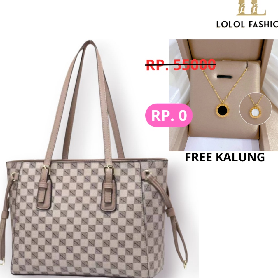 Terkini 6626 LOLOL Tas Cantik Model Tote Bag  Kulit PU