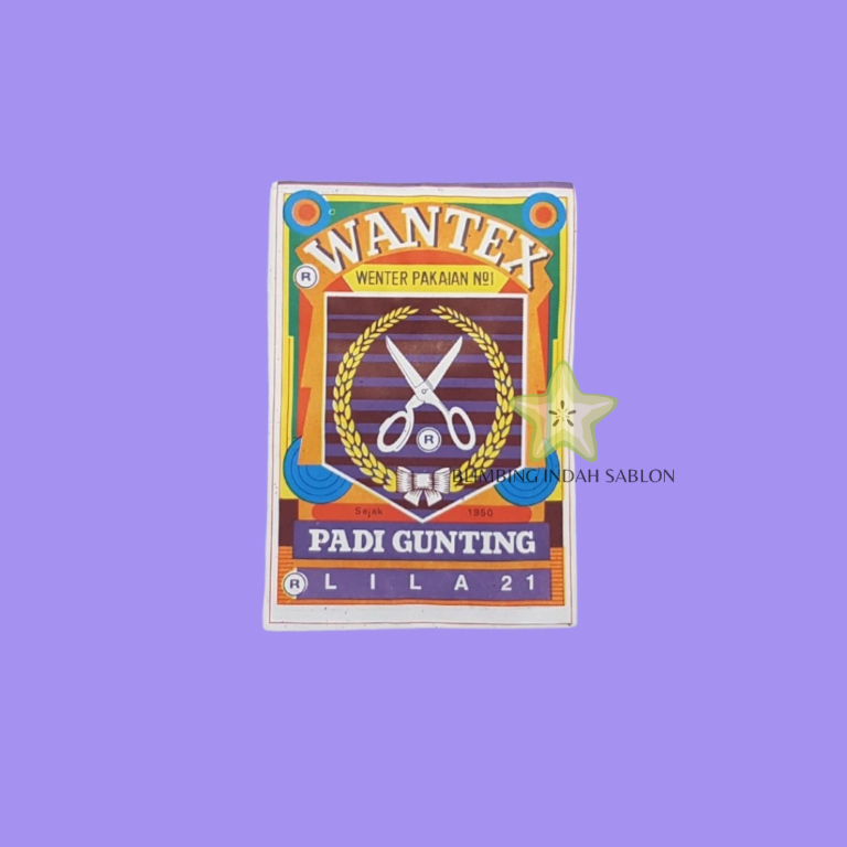 Wantex Lila BLIMBING INDAH SABLON MALANG Best Quality Wenter Padi Gunting Pewarna Textil Tie Dye Baj