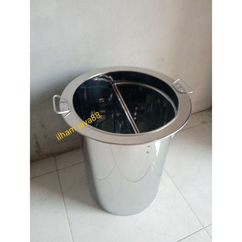 dandang bakso ukuran 30 tinggi 40cm bahan stainless steel