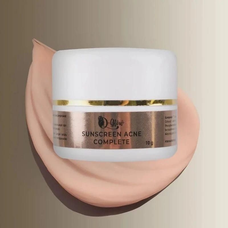 Q glow Skincare ecer Acne Sunscreen Complete