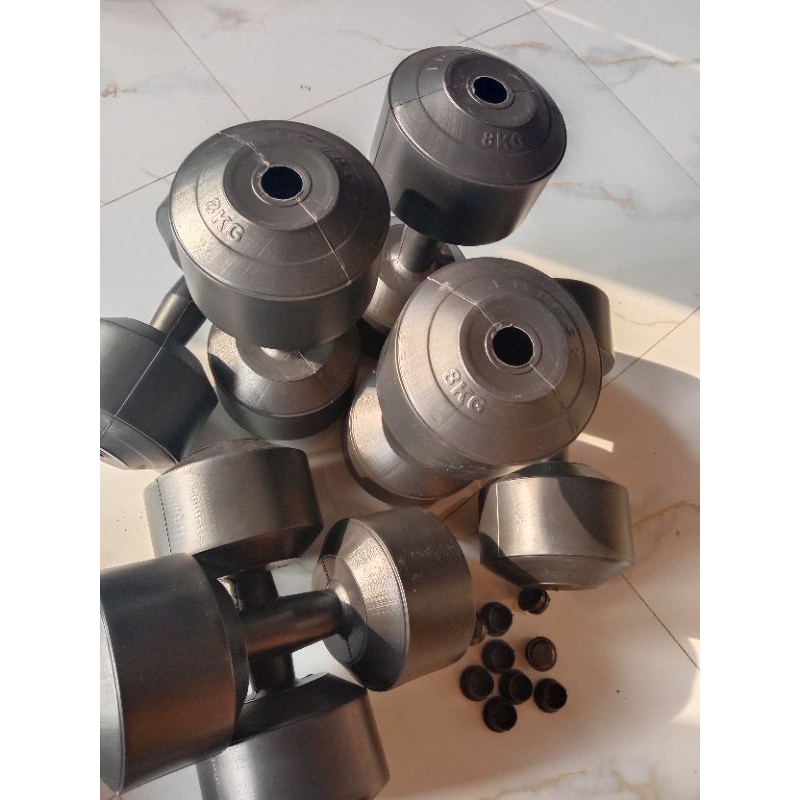 Barbel/Dumbell 8kg kosongan tanpa isi