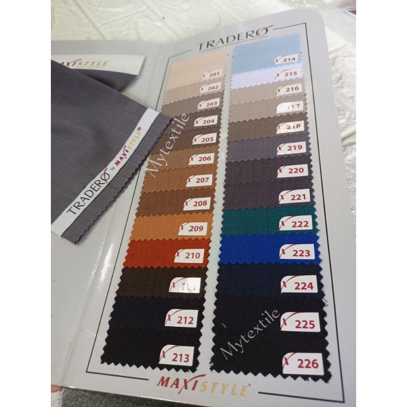 katalog contoh kain tradero