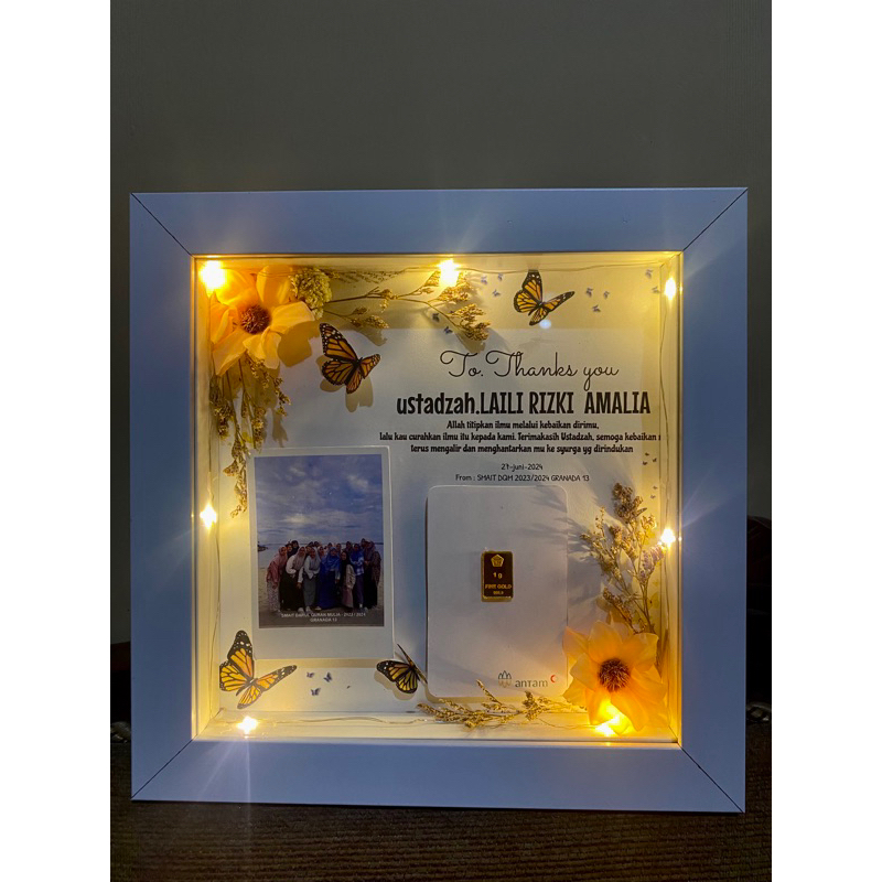 ( BISA COD) | GIFT FRAME 3D HADIAH ULTAH, ANNIVERSARY, WEEDING , ENGAGEMENT | FREE REQUEST LM