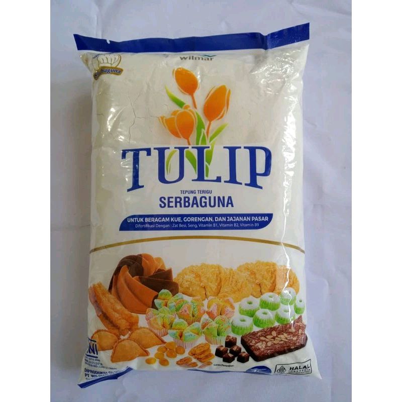 

Tepung Terigu Serbaguna TULIP kemasan 1KG