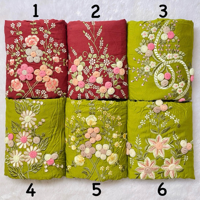 MUKENA BORDIR TILE TERUSAN LAJURAN DEWASA RAYON