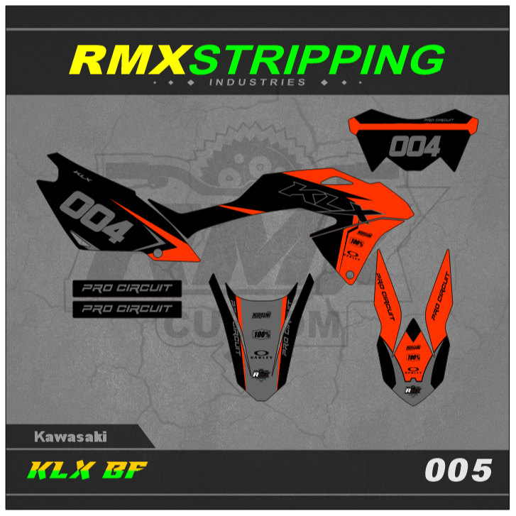 STRIPPING KLX 150 BF (005) STICKER STIKER STRIPING LIS VARIASI SE EXTREME EXTRIM 2016 2017 2018 2019