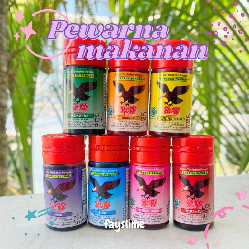 PEWARNA SLIME/MAKANAN