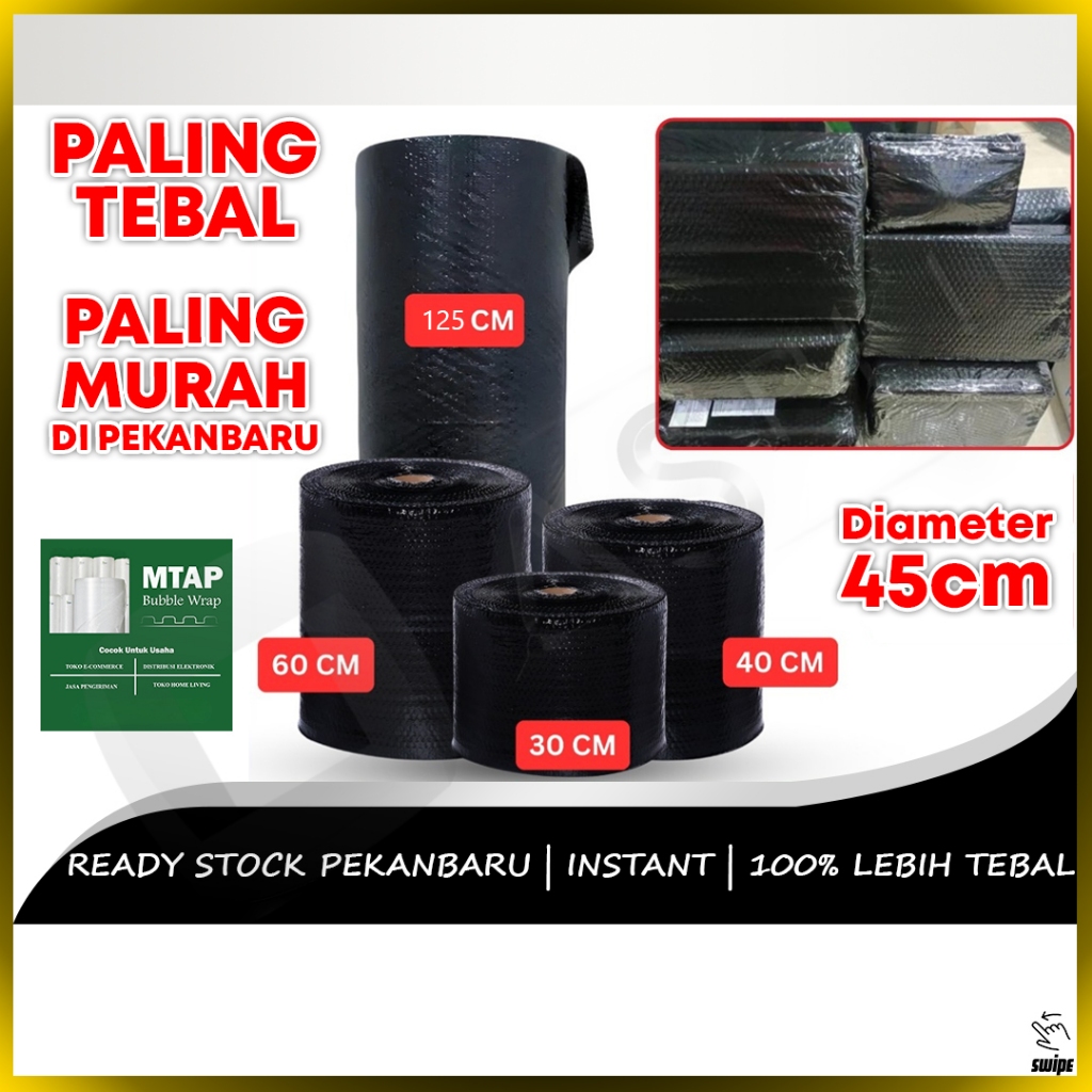 

Premium Bubble Wrap 125cm x 50meter Roll Jumbo Tebal 1.25m x 50m ukuran 125 x 50 packing 125x50