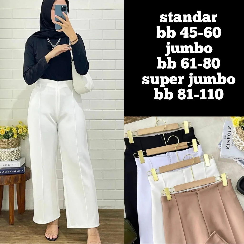 CELANA KULOT SCUBA WANITA PREMIUM/KULOT SCUBA HIGHWAIST/CELANA SCUBA PREMIUM JUMBO