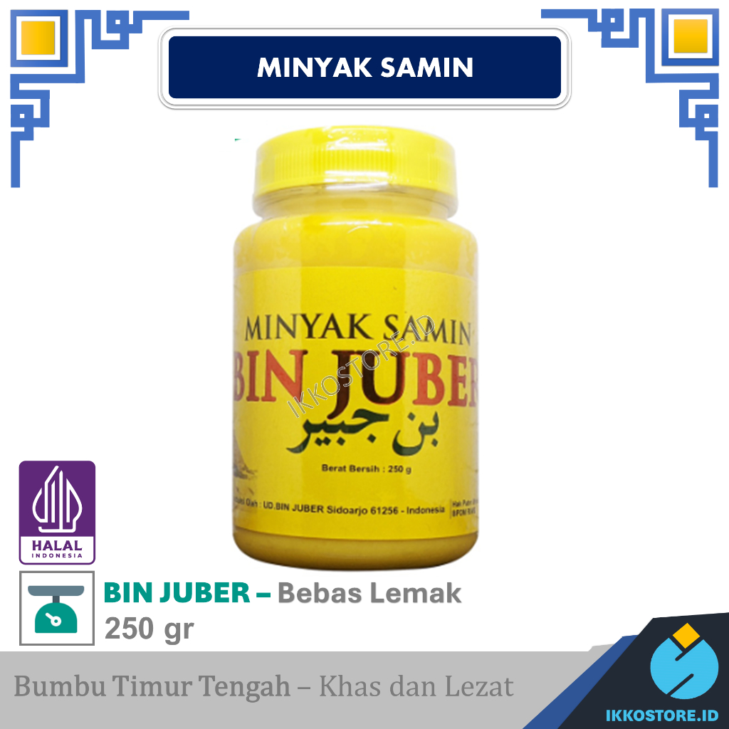 

Minyak Samin Bin Juber 250gr Minyak Nabati Dijamin 100 % Halal dan Banyak Manfaat