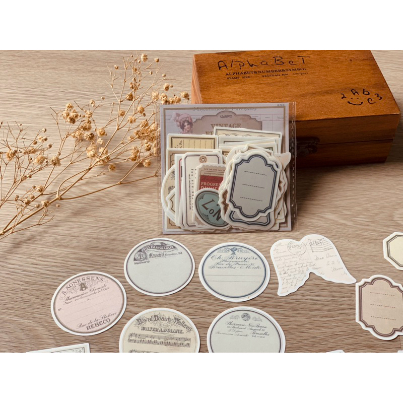 

Vintage Ephemeras Label Stickers