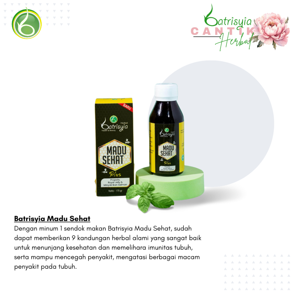 

Batrisyia Madu Sehat + Propolis, Royal Jelly, & Minyak Ikan Salmon