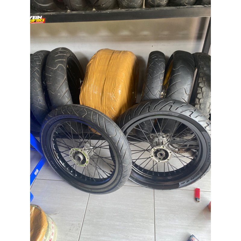 velg supermoto bekas klx dtracker