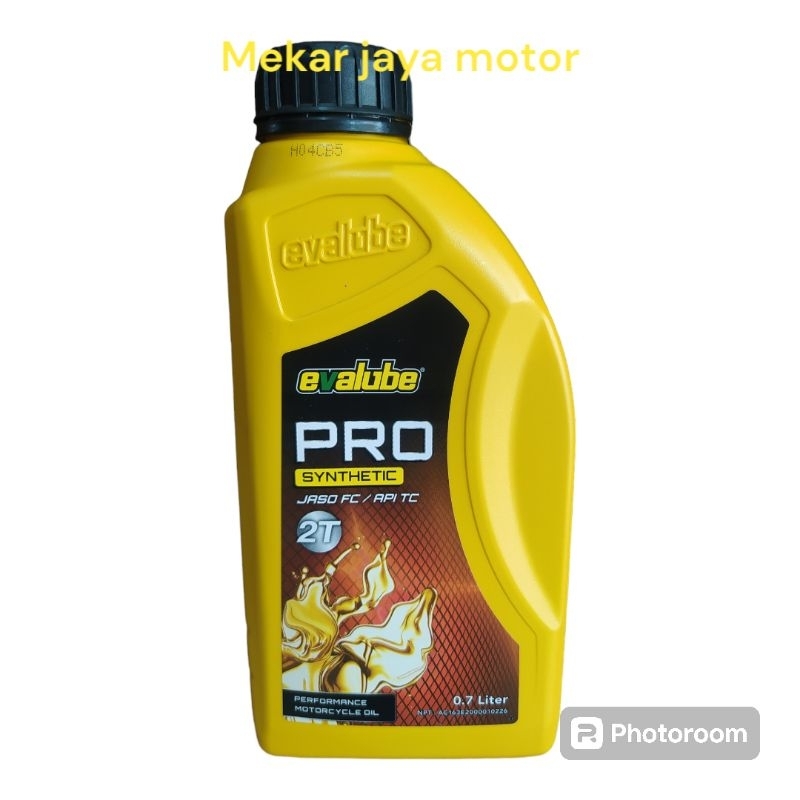 EVALUBE 2T PRO 0.7L oli samping EVALUBE PRO