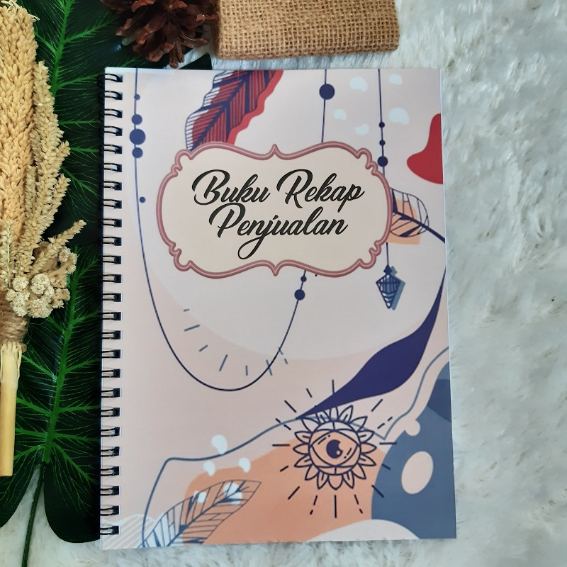 BUKU REKAP PENJUALAN PORTRAIT UK 21,5X15,5CM JILID SPIRAL ISI 100 HAL - NON CUSTOM