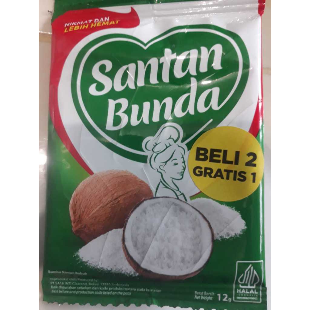 

( 2pcs x 12gr) SANTAN BUNDA Santan Bubuk