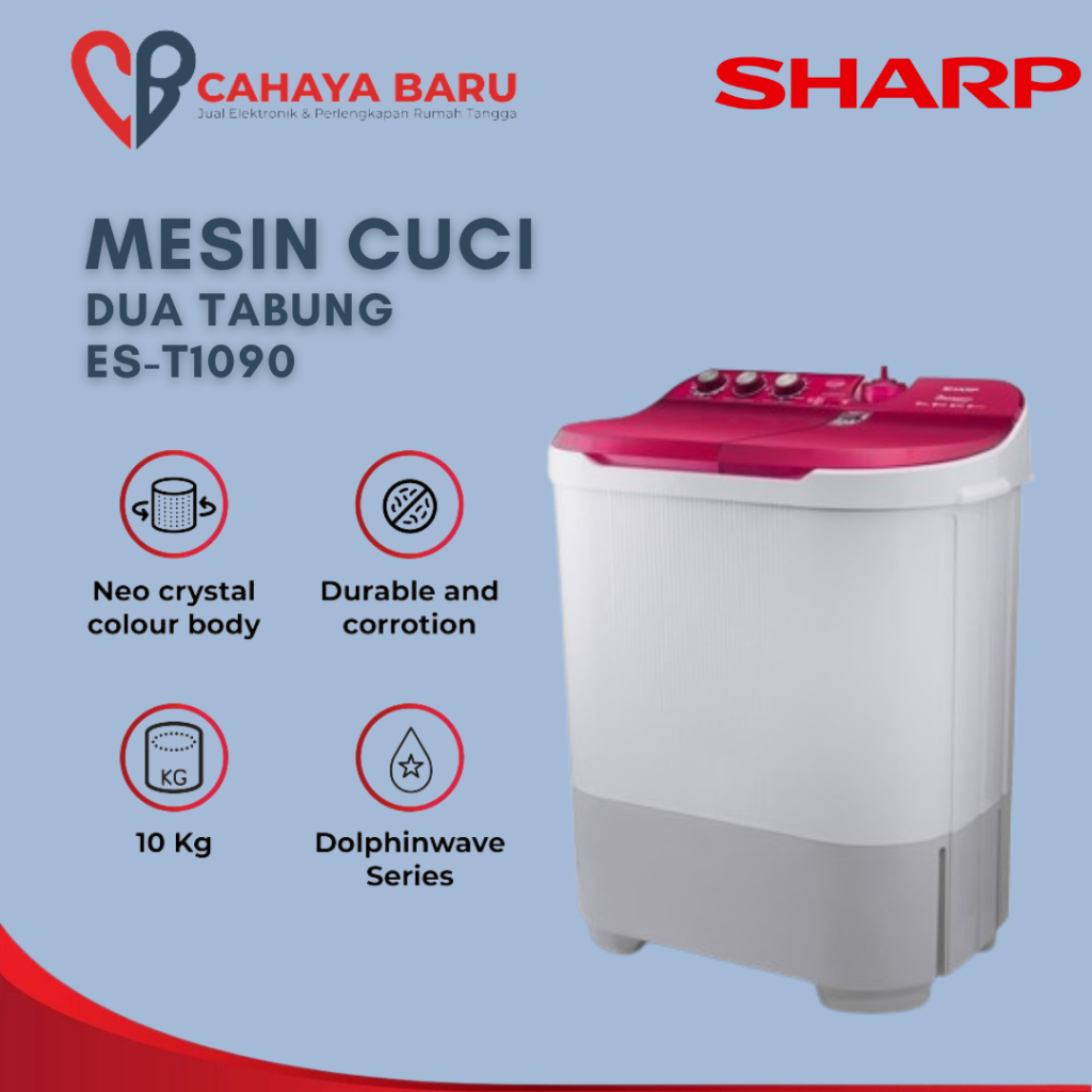 MESIN CUCI SHARP 1090