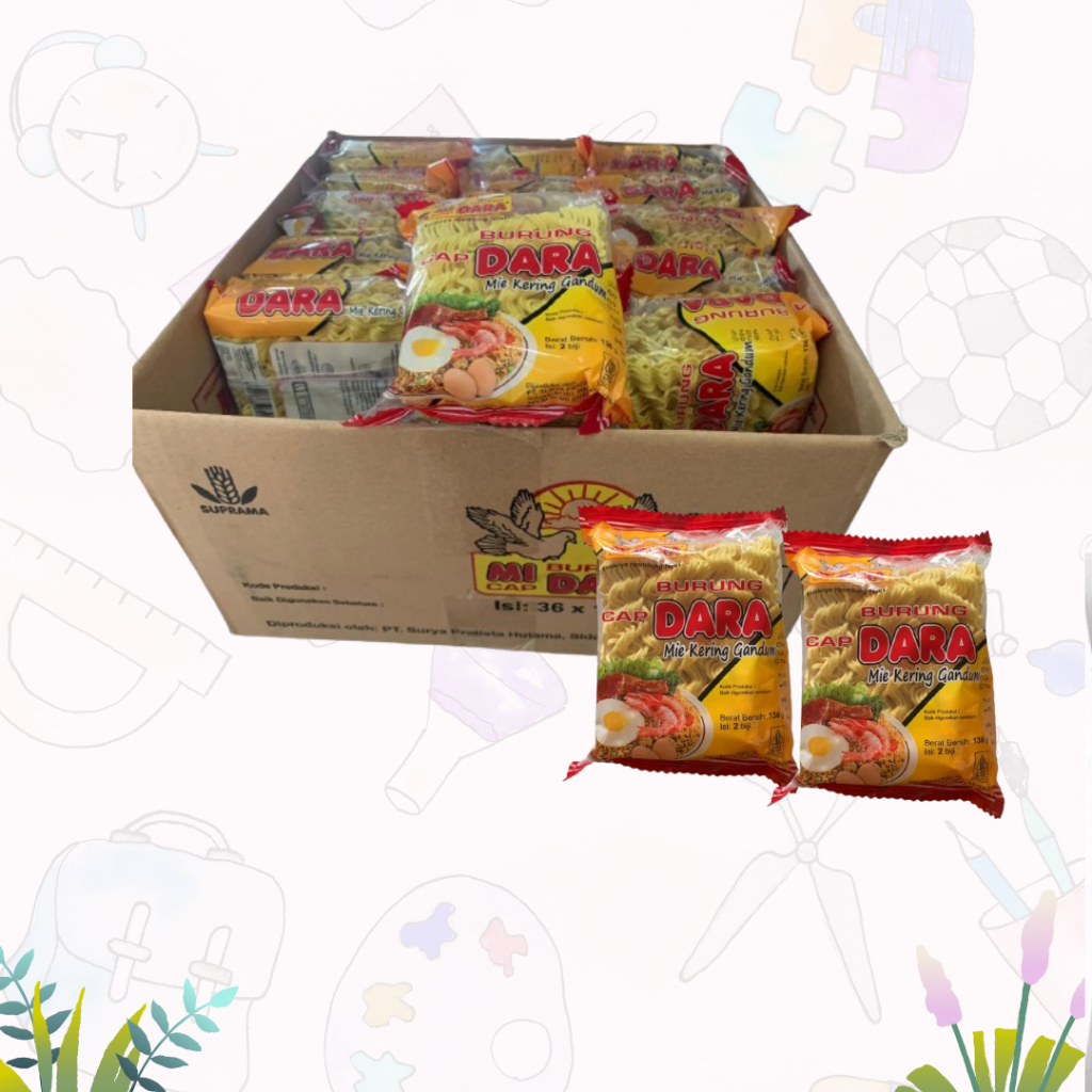 

1 KARTON MI KERING MI BURUNG DARA 136gr