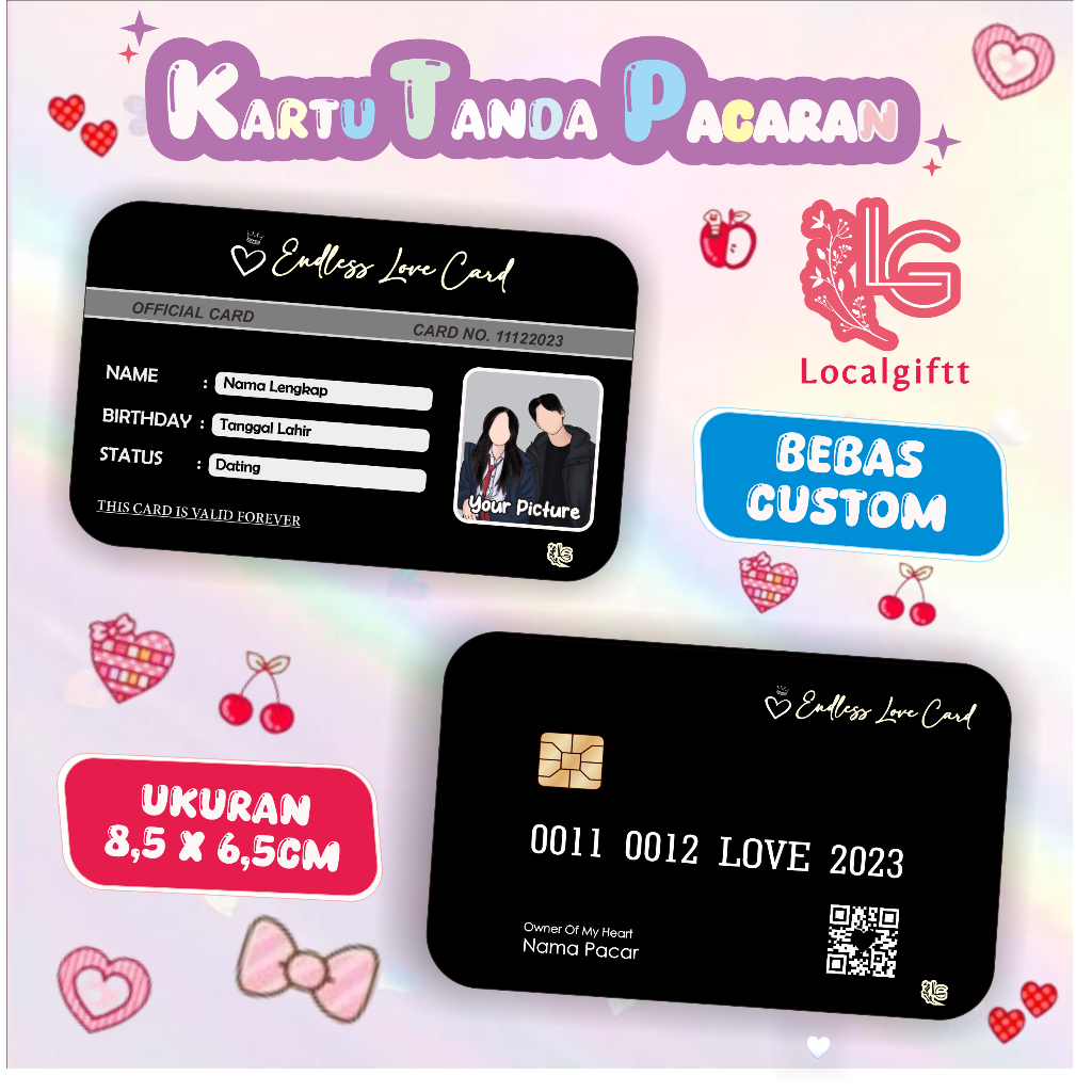 

Kartu Custom | Kartu Tanda Pacaran | Kartu Couple | Card Custom | Kartu Pasangan | Card Couple | Kartu Pacaran