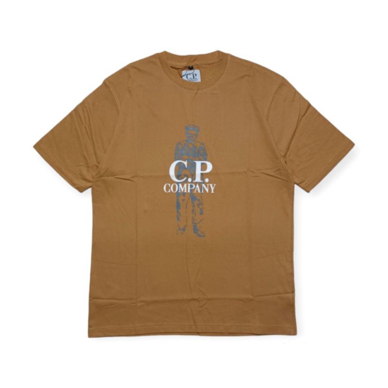 Kaos Pria CP Company British Sailor T shirt Mustard