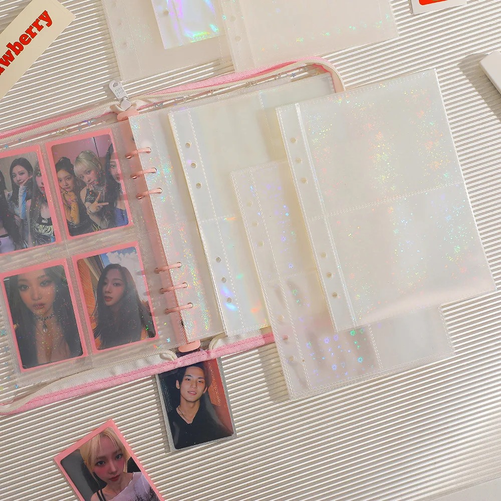 

【HOT 】Kpop Idol Blakepink Photocard Collect 10 Lembar /Bag A5 Sleeve Clear Tebal 6 Ring Photocard/Album Binder Cover Transparent Photo Card Idol Lomo Card Pokémon Game Cards Polaroid Photo 10 Sheets