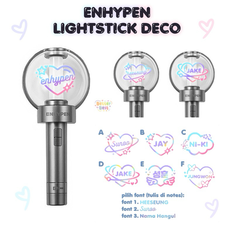ENHYPEN STICKER CUSTOM LIGHTSTICK DESIGN DECO