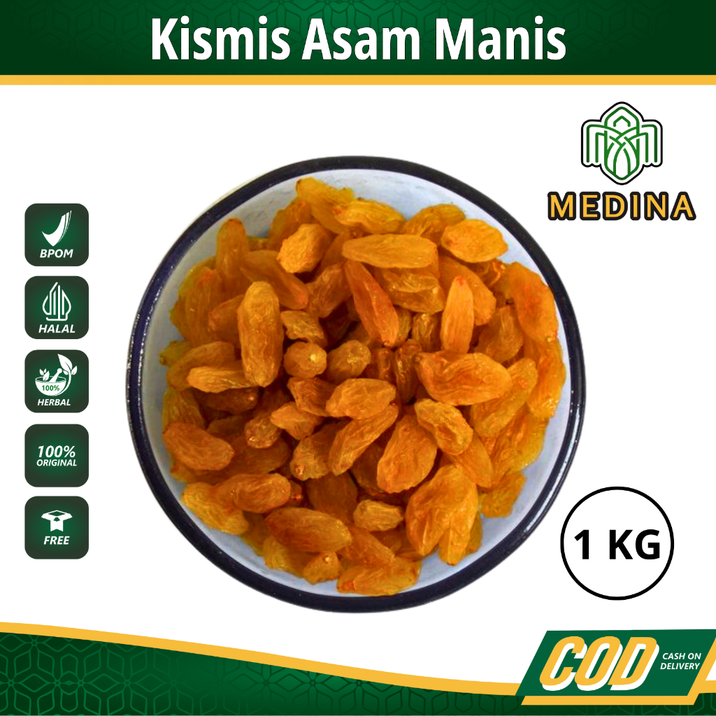 

Kismis Asam Manis 1 KG l Kualitas Terbaik | Original Oleh-Oleh Haji Umroh