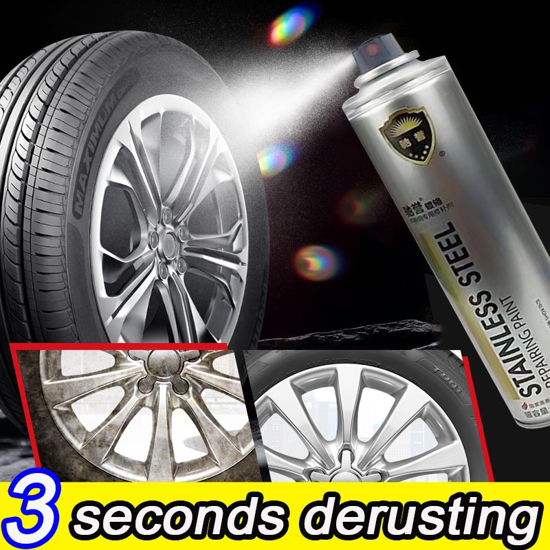 Cat Semprot Chrome 350ml Sapporo Chrome Spray Paint Anti Karat Warna Stainless/cat semprot samurai w