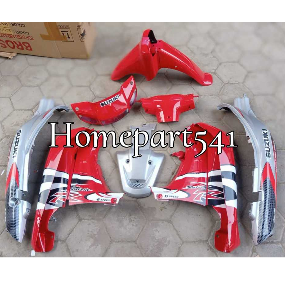 FULL SET BODY HALUS SATRIA 2 TAK LUMBA SET STRIPING