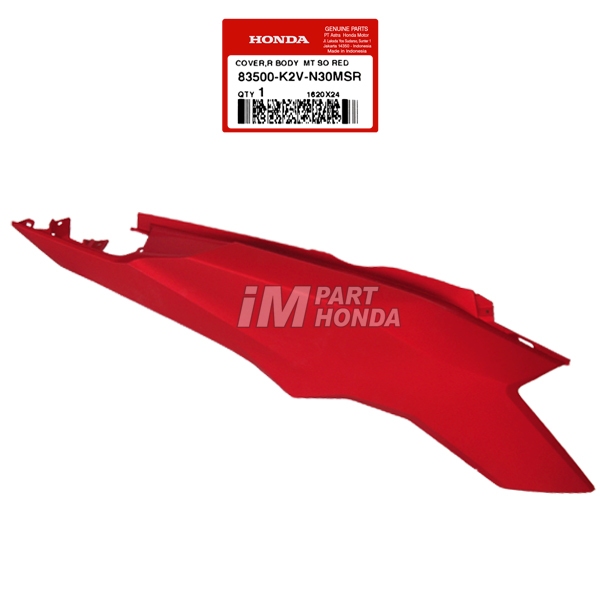 83500-K2V-N30MSR Cover Body Kanan Vario 125 LED K2V Merah Dof