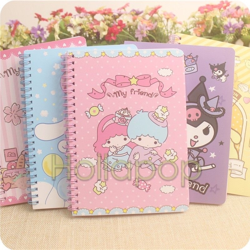 

HOP Buku notes ring colour Hello Kitty My Melody Korumi Pompompurin Cinamoroll Pochacco Twin Stars